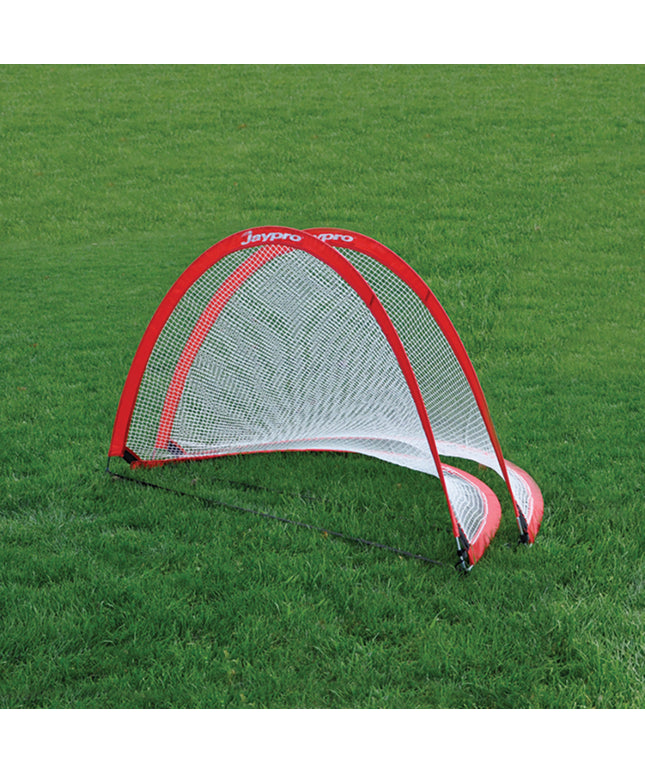 Jaypro Sports Soccer Pop-Up Trainers with Bag (4 ft.W x 2-1/2 ft.H x 2-1/2 ft.D) (Red) SGPU4830R - Play and Sync