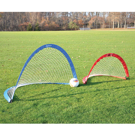 Jaypro Sports Soccer Pop-Up Trainers with Bag (6 ft.W x 3 ft.4 in.H x 3 ft.4 in.D) (Blue) SGPU7240B - Play and Sync