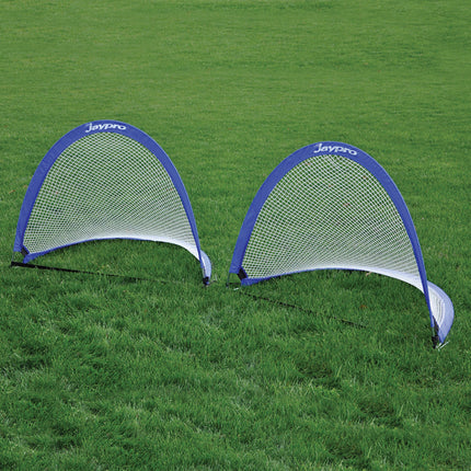 Jaypro Sports Soccer Pop-Up Trainers with Bag (6 ft.W x 3 ft.4 in.H x 3 ft.4 in.D) (Blue) SGPU7240B - Play and Sync