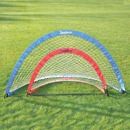 Jaypro Sports Soccer Pop-Up Trainers with Bag (6 ft.W x 3 ft.4 in.H x 3 ft.4 in.D) (Blue) SGPU7240B - Play and Sync