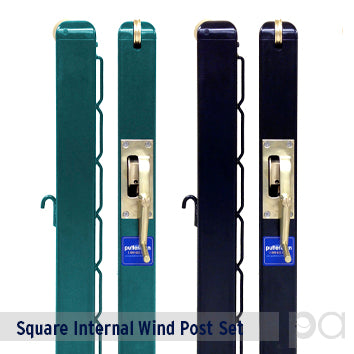 Tennis Square Internal Wind Post Set — 3" - Play and Sync