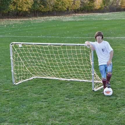 Jaypro Sports Soccer Goal Rugged Play Goal Practice Goal (4 ft.H x 8 ft.W x 4 ft.D) SMG-8HP - Play and Sync