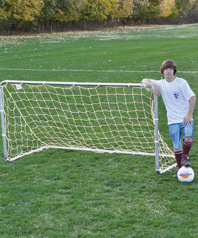 Jaypro Sports Soccer Goal Rugged Play Goal Practice Goal (4 ft.H x 8 ft.W x 4 ft.D) SMG-8HP - Play and Sync