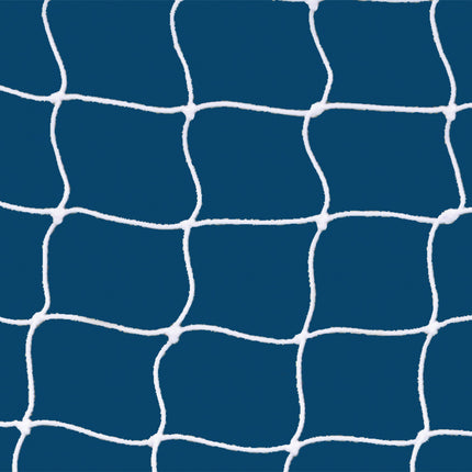 Jaypro Sports Soccer Goal Replacement Nets (5-1/2 in. Sq. 4mm Braided Mesh) Classic Official Goal (8 ft.H x 24 ft.W x 4 ft.B x 10 ft.D) (White) SND-8 - Play and Sync