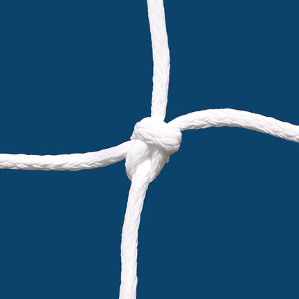 Jaypro Sports Soccer Goal Replacement Nets (5-1/2 in. Sq. 6mm Braided Mesh) Classic Official Goal (8 ft.H x 24 ft.W x 4 ft.B x 10 ft.D) (White) SOC-6 - Play and Sync