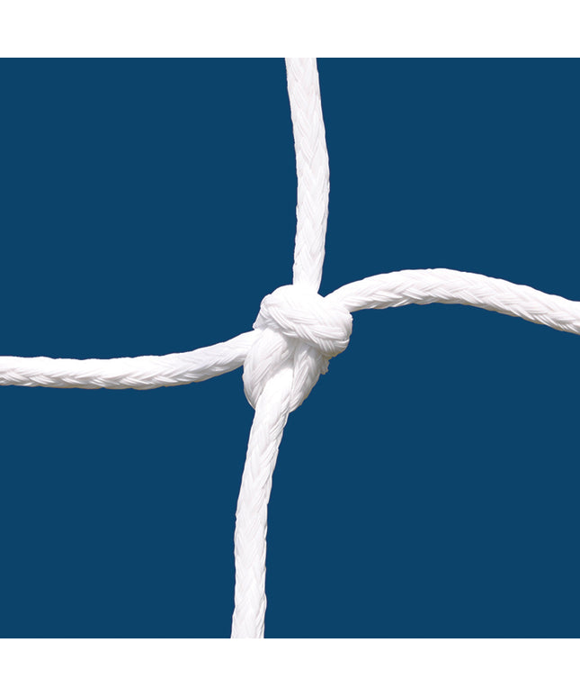 Jaypro Sports Soccer Goal Replacement Nets (5-1/2 in. Sq. 6mm Braided Mesh) Classic Official Goal (8 ft.H x 24 ft.W x 4 ft.B x 10 ft.D) (White) SOC-6 - Play and Sync