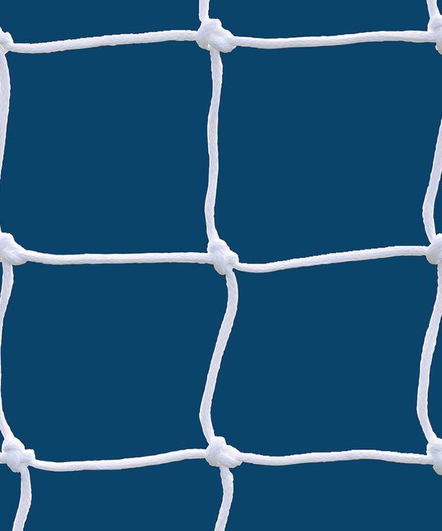 Jaypro Sports Soccer Goal Replacement Nets (5-1/2 in. Sq. 6mm Braided Mesh) Classic Official Goal (8 ft.H x 24 ft.W x 4 ft.B x 10 ft.D) (White) SOC-6 - Play and Sync