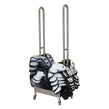Jaypro Sports Shoulder Pad Rack - StackMaster  (42 Pad Capacity) SP-2 - Play and Sync