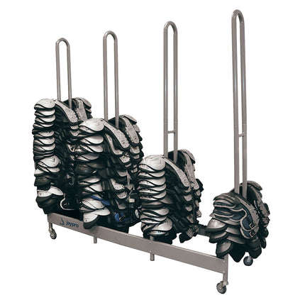 Jaypro Sports Shoulder Pad Deluxe Rack - StackMaster  (80 Pad Capacity) SP4 - Play and Sync