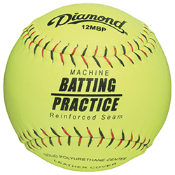 Sports Attack Softball 12 Leather Yellow with Kevlar® Seams 2990 - 7581 - 1 2990-7581-1 - Play and Sync