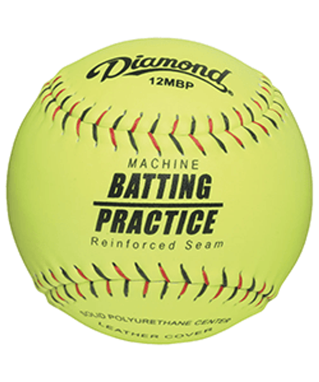 Sports Attack Softball 12 Leather Yellow with Kevlar® Seams 2990 - 7581 - 1 2990-7581-1 - Play and Sync