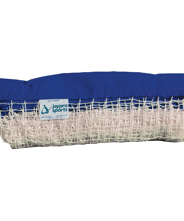 Jaypro Sports Replacement Net Soccer Training Goal Large Goal Runner  (4 ft.H x 6 ft.W) (White with Blue Sleeve) STG-46N - Play and Sync
