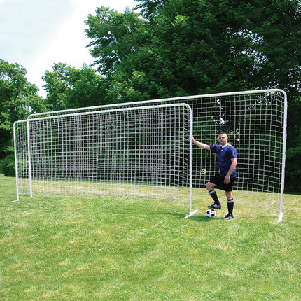 Jaypro Sports Soccer Training Goal with Bag Large (8 ft.H x 24 ft.W) STG-824 - Play and Sync