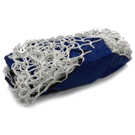 Jaypro Sports Replacement Net Soccer Training Goal Large Goal Runner  (4 ft.H x 6 ft.W) (White with Blue Sleeve) STG-46N - Play and Sync