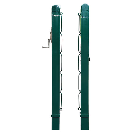 Jaypro Sports Tennis Posts - (3 in. Post) (Outdoor) - Club Tennis Upright (Square) STP-200 - Play and Sync