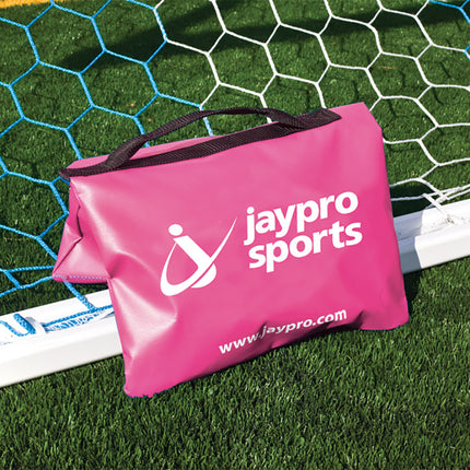 Jaypro Sports Sandbag Anchor - Saddle-bag with Nylon Handle (50 Lb.) (Blue) SWB-451W - Play and Sync