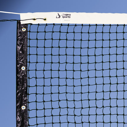 Jaypro Sports Tennis Replacement Net (1-7/8 in. Sq. - 3mm Polyethylene Knotted Mesh) (Indoor) - Tennis Net (36 ft.L x 42 in.H) (Black) TPV-13 - Play and Sync