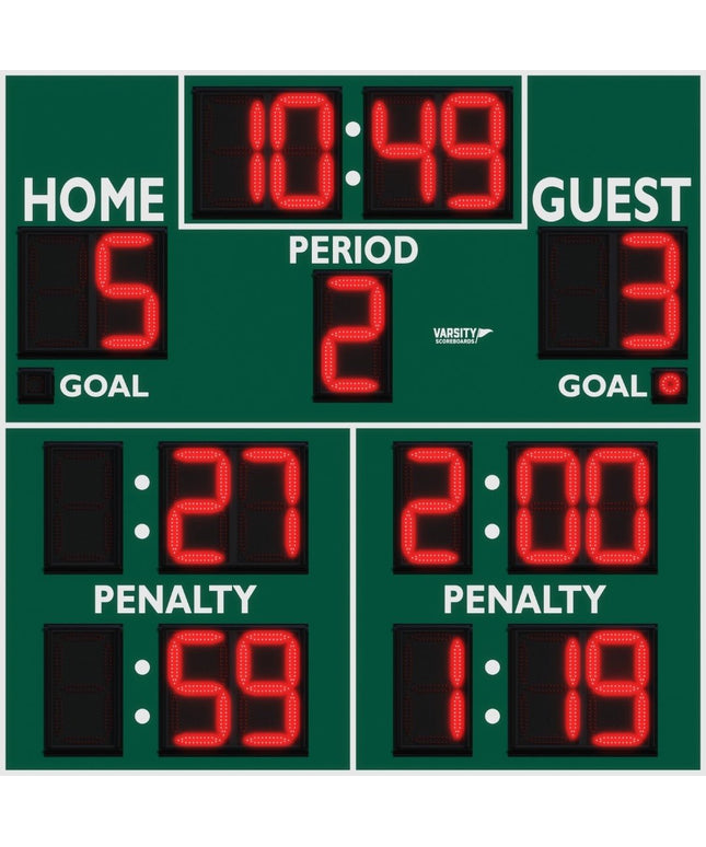Varsity Scoreboards 1342 Hockey/Lacrosse Scoreboard - Outdoor 1342-22 - Play and Sync