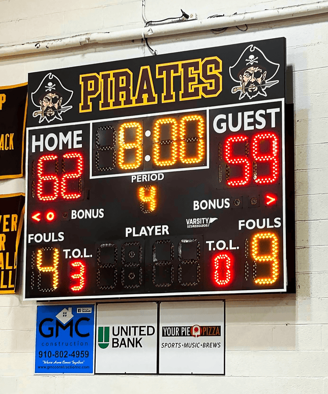 Varsity Scoreboards 2246 Basketball/Multisport Scoreboard 2246-22 - Play and Sync