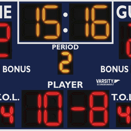 Varsity Scoreboards 2246 Basketball/Multisport Scoreboard 2246-22 - Play and Sync