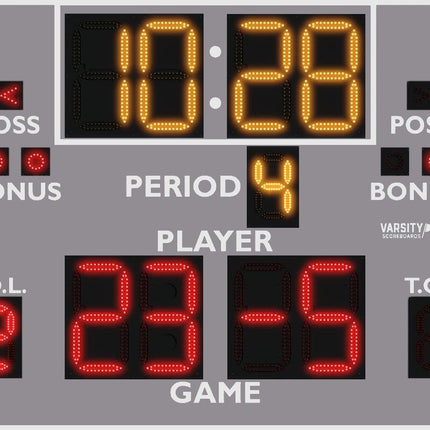 Varsity Scoreboards 2248 Basketball/Multisport Scoreboard 2248-22 - Play and Sync