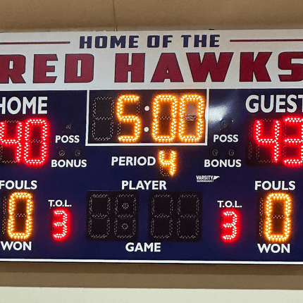 Varsity Scoreboards 2248 Basketball/Multisport Scoreboard 2248-22 - Play and Sync