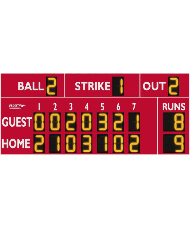 Varsity Scoreboards 3316 Baseball/Softball Scoreboard 3316-22 - Play and Sync