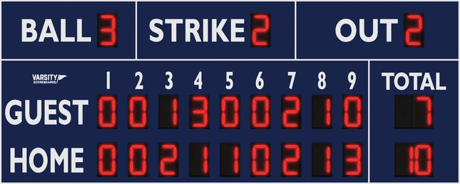 Varsity Scoreboards 3320 Baseball/Softball Scoreboard 3320-22 - Play and Sync