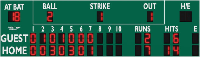 Varsity Scoreboards 3328 Baseball/Softball Scoreboard 3328-22 - Play and Sync