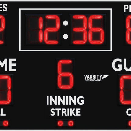 Varsity Scoreboards 3355 Baseball/Softball Scoreboard 3355-22 - Play and Sync