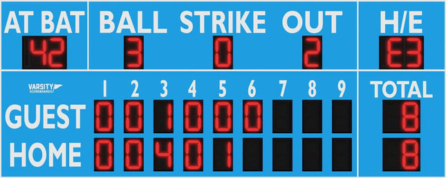 Varsity Scoreboards 3358 Baseball/Softball Scoreboard 3358-22 - Play and Sync