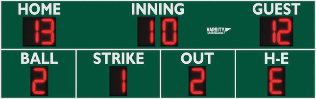 Varsity Scoreboards 3388 Baseball/Softball Scoreboard 3388-22 - Play and Sync
