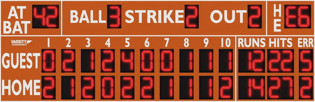 Varsity Scoreboards 3394 Baseball/Softball Scoreboard 3394-22 - Play and Sync