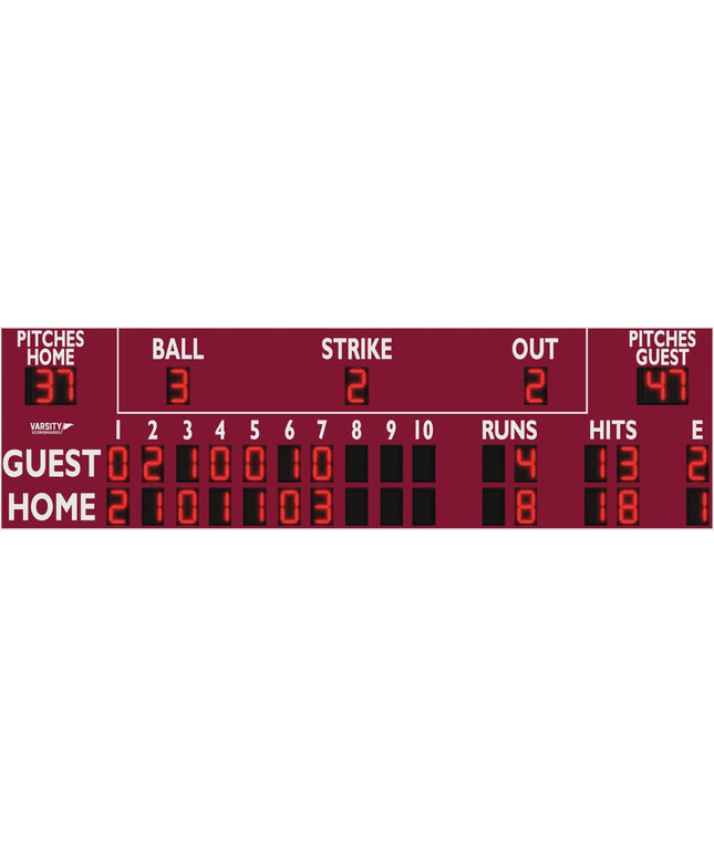 Varsity Scoreboards 3398 Baseball/Softball Scoreboard 3398-22 - Play and Sync