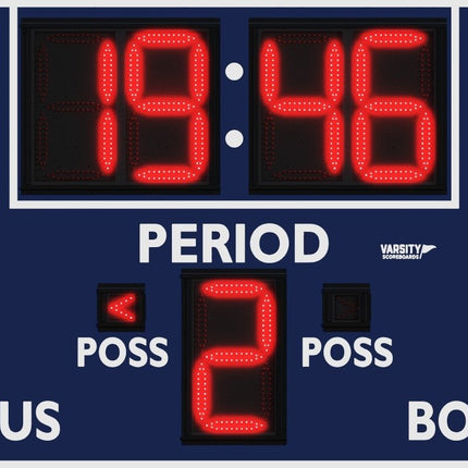 Varsity Scoreboards 3432 Basketball/Multisport Scoreboard - Outdoor 3432-22 - Play and Sync