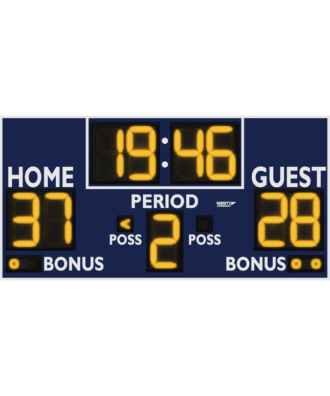 Varsity Scoreboards 3432 Basketball/Multisport Scoreboard - Outdoor 3432-22 - Play and Sync