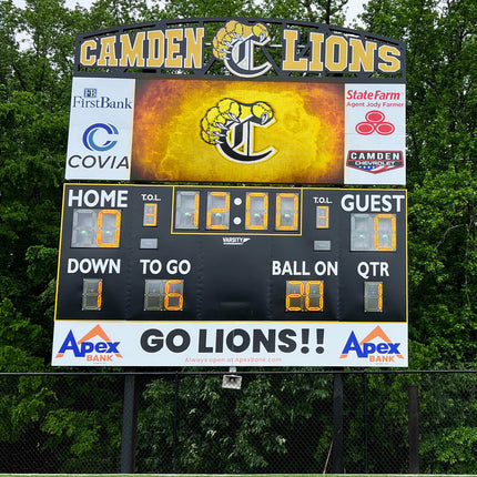 Varsity Scoreboards 7420 Football Scoreboard 7420-22 - Play and Sync