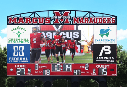 Varsity Scoreboards 7466 Football Scoreboard 7466-22 - Play and Sync