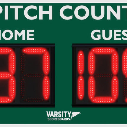 Varsity Scoreboards PCD3 Baseball Pitch Count PCD3-22 - Play and Sync