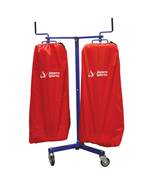 Jaypro Sports Volleyball Net Storage Rack - Net Keeper - Double Net VNK22 - Play and Sync